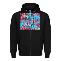 Black dentist element with flowers Zipper Hoodie - AdoDesignShop