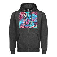 Charcoal Heather dentist element with flowers Zipper Hoodie - AdoDesignShop