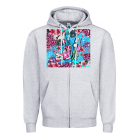 Heather Grey dentist element with flowers Zipper Hoodie - AdoDesignShop