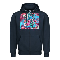 Navy dentist element with flowers Zipper Hoodie - AdoDesignShop