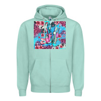Seafoam dentist element with flowers Zipper Hoodie - AdoDesignShop