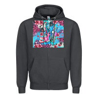 Smoke dentist element with flowers Zipper Hoodie - AdoDesignShop