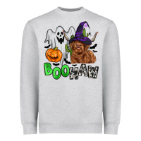 Heather Grey boohaw Heavyweight Sweatshirt - Zillion Design Studio