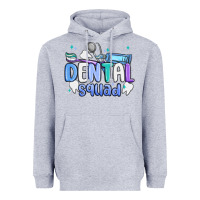 Heather Grey dental squad Heavyweight Hoodie - MaliasSmallBusiness