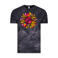 Cloud Black race  sunflower Vintage Tee - Zillion Design Studio