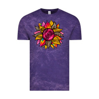 Cloud Purple race  sunflower Vintage Tee - Zillion Design Studio