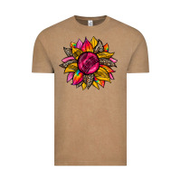 Vintage Coffee race  sunflower Vintage Tee - Zillion Design Studio
