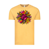Vintage Mustard race  sunflower Vintage Tee - Zillion Design Studio
