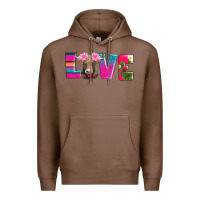 Chestnut love with braunvieh cow Premium Hoodie - AdoDesignShop