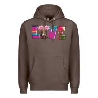 Coffee love with braunvieh cow Premium Hoodie - AdoDesignShop