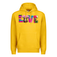 Lemon love with braunvieh cow Premium Hoodie - AdoDesignShop