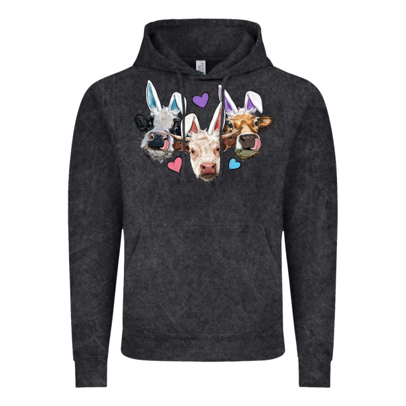 Easter Cows With Bunny Ears Vintage Hoodie by RanaPortraitStore | Teevron