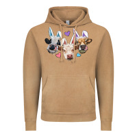 Vintage Camel Easter Cows With Bunny Ears Vintage Hoodie - RanaPortraitStore