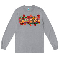 Heather Grey chingona Long Sleeve Tee - AdoDesignShop