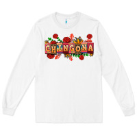 White chingona Long Sleeve Tee - AdoDesignShop