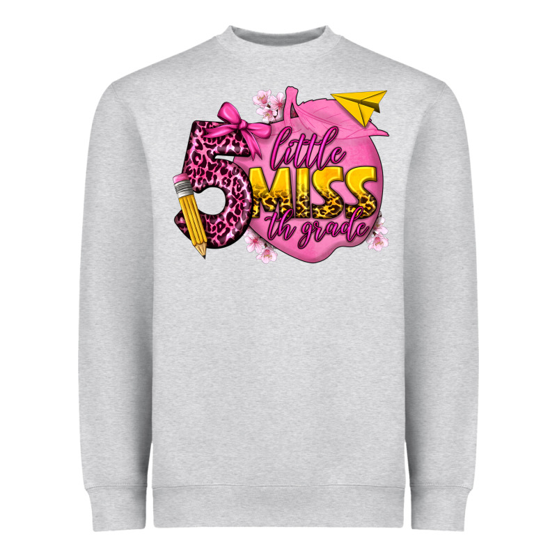 Little Miss 5th Grade Heavyweight Sweatshirt by texasbilliewilder | Teevron