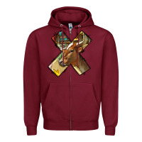 Burgundy farm life alphabet lowercase letters x Zipper Hoodie - BundleAndBundleShop