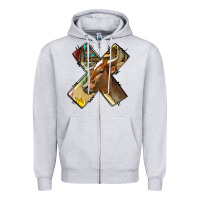 Heather Grey farm life alphabet lowercase letters x Zipper Hoodie - BundleAndBundleShop