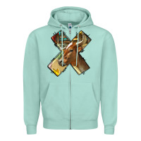 Seafoam farm life alphabet lowercase letters x Zipper Hoodie - BundleAndBundleShop