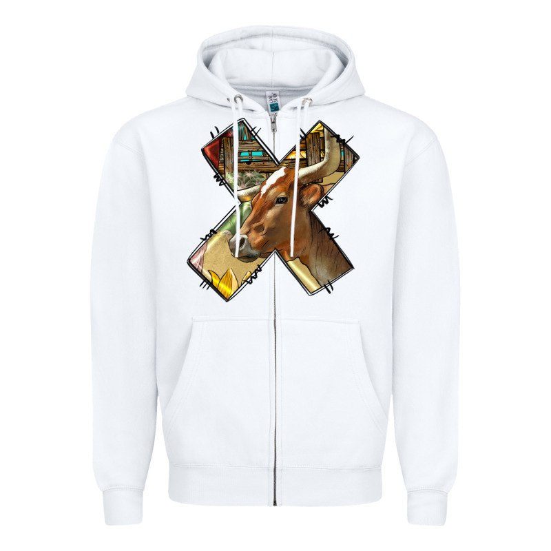 Farm Life Alphabet Lowercase Letters X Zipper Hoodie by BundleAndBundleShop | Teevron