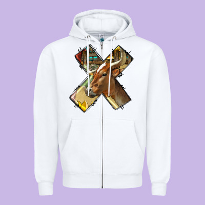 Farm Life Alphabet Lowercase Letters X Zipper Hoodie Designed By Bundleandbundleshop
