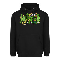 Black st.patrick's day nurse Heavyweight Hoodie - MaliasSmallBusiness