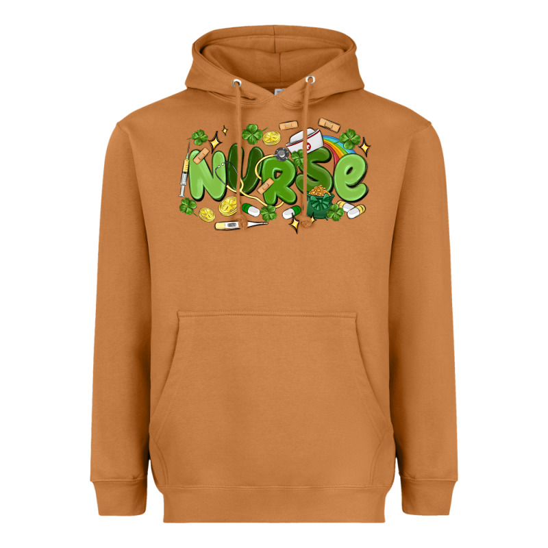St.patrick's Day Nurse Heavyweight Hoodie by MaliasSmallBusiness | Teevron
