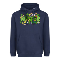 Navy st.patrick's day nurse Heavyweight Hoodie - MaliasSmallBusiness