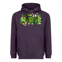 Plum st.patrick's day nurse Heavyweight Hoodie - MaliasSmallBusiness