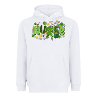 White st.patrick's day nurse Heavyweight Hoodie - MaliasSmallBusiness