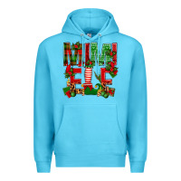 Ocean Blue Christmas Mimi Elf Premium Hoodie - BundleAndBundleShop