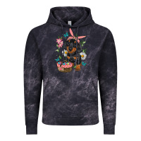 Cloud Black Easter Dachshund Vintage Hoodie - RanaPortraitStore