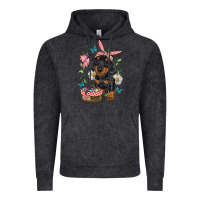 Vintage Arctic Easter Dachshund Vintage Hoodie - RanaPortraitStore