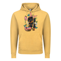 Vintage Mustard Easter Dachshund Vintage Hoodie - RanaPortraitStore