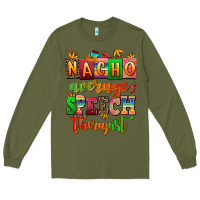 Army Green nacho average speech therapist Long Sleeve Tee - AdoDesignShop