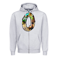 Heather Grey farm life alphabet numbers 0 Zipper Hoodie - BundleAndBundleShop