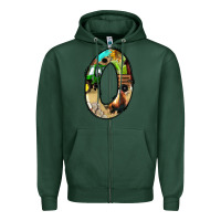 Sports Green farm life alphabet numbers 0 Zipper Hoodie - BundleAndBundleShop