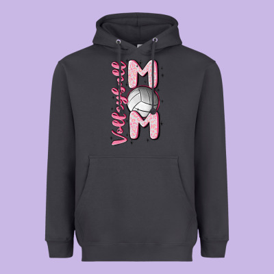 Volleyball Mom Heavyweight Hoodie Designed By Maliassmallbusiness