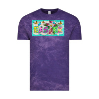 Cloud Purple easter cross license plate template Vintage Tee - BarkalooDesign