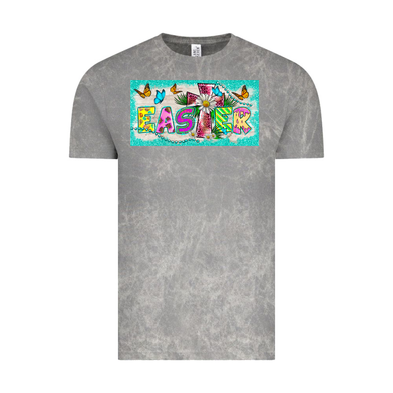 Easter Cross License Plate Template Vintage Tee by BarkalooDesign | Teevron