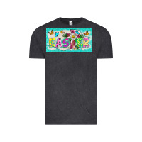 Vintage Black easter cross license plate template Vintage Tee - BarkalooDesign