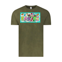 Vintage Olive easter cross license plate template Vintage Tee - BarkalooDesign