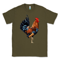 Army Green cockerel Classic Tee - JahusDesignShop