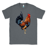 Charcoal Heather cockerel Classic Tee - JahusDesignShop