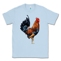 Dusty Blue cockerel Classic Tee - JahusDesignShop