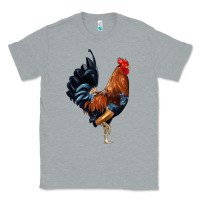 Heather Grey cockerel Classic Tee - JahusDesignShop