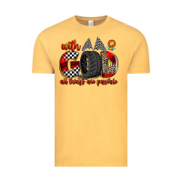 Vintage Mustard with god all things are possible Vintage Tee - Zillion Design Studio