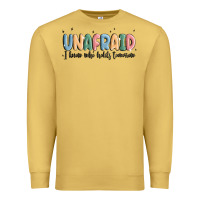 Antique Gold unafraid Premium Sweatshirt - MaliasSmallBusiness
