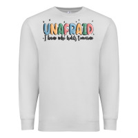 Dove Grey unafraid Premium Sweatshirt - MaliasSmallBusiness