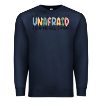 Navy unafraid Premium Sweatshirt - MaliasSmallBusiness